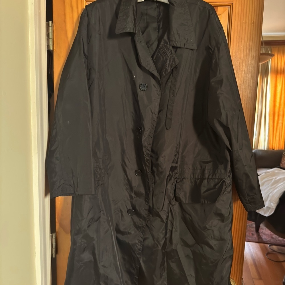 Helmut Lang Early 90s Black Coat In Like New Vintage Condition. OG Made In Italy